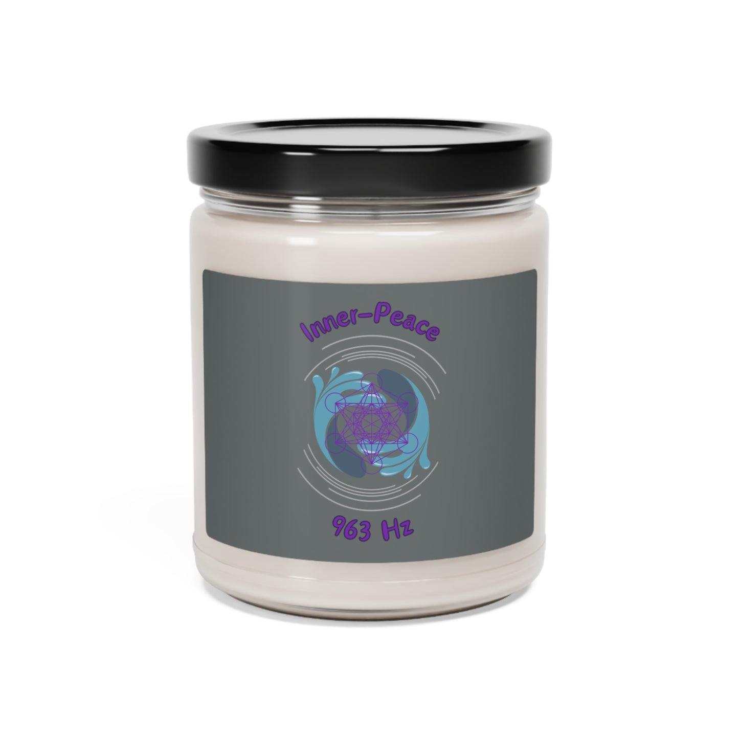 963 Hz Inner Peace (O1) Scented Soy Candle, 9oz