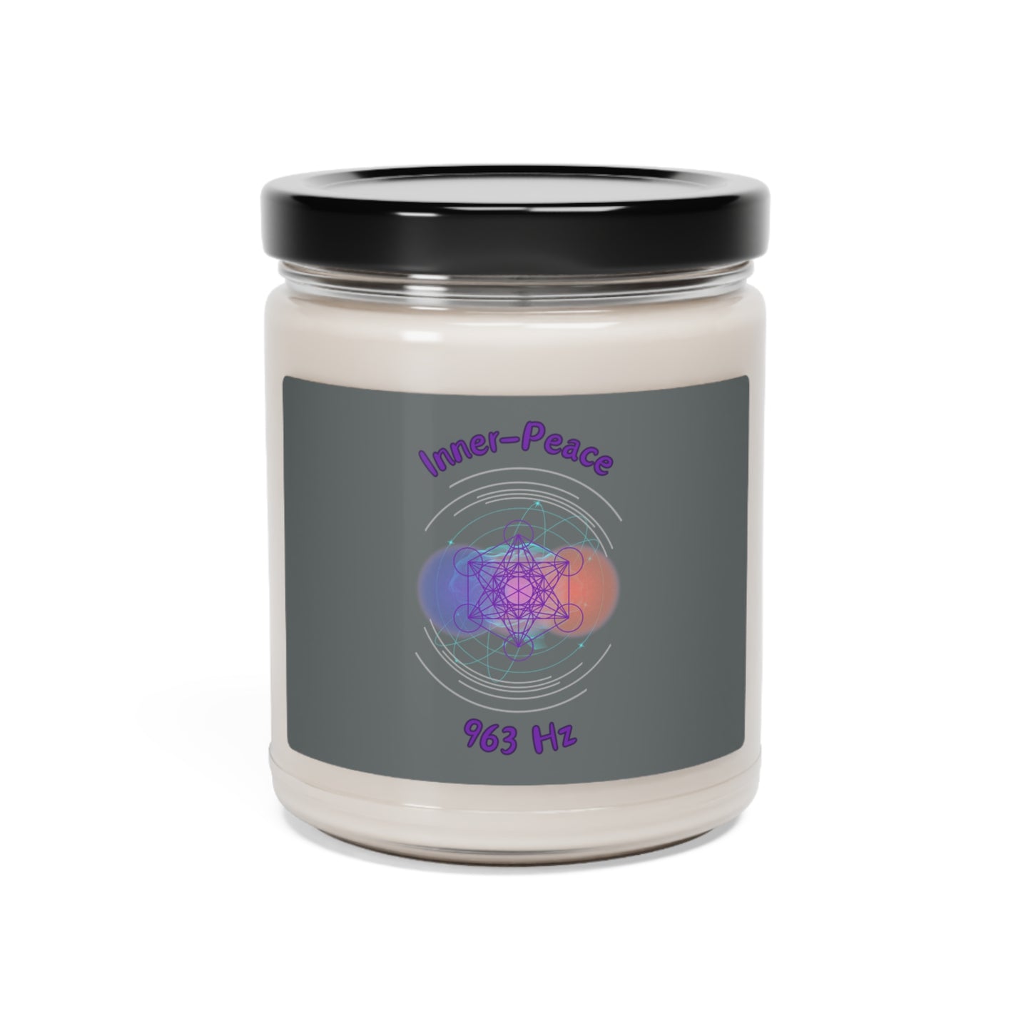 963 Hz Inner-Peace (O2) Scented Soy Candle, 9oz