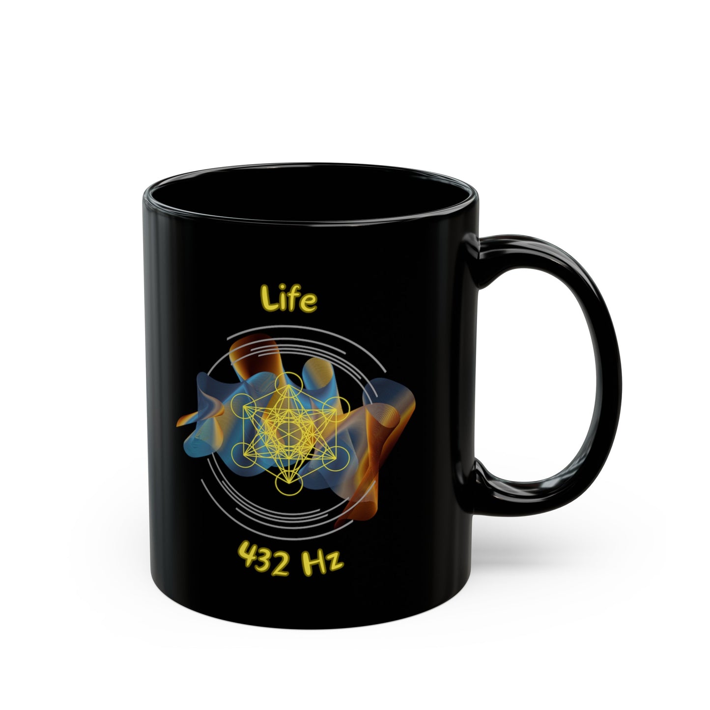 432 Hz Life (W1) Black Mug