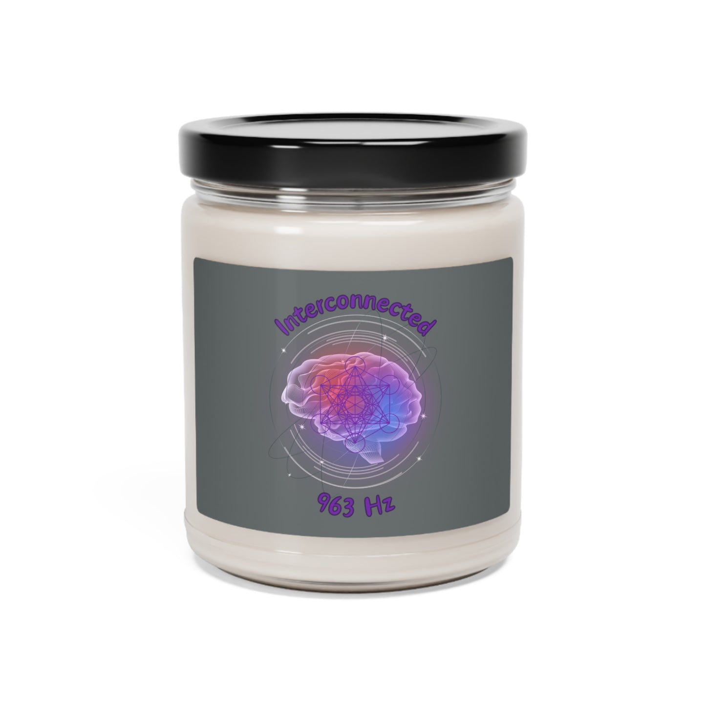 963 Hz Interconnected (O1) Scented Soy Candle, 9oz