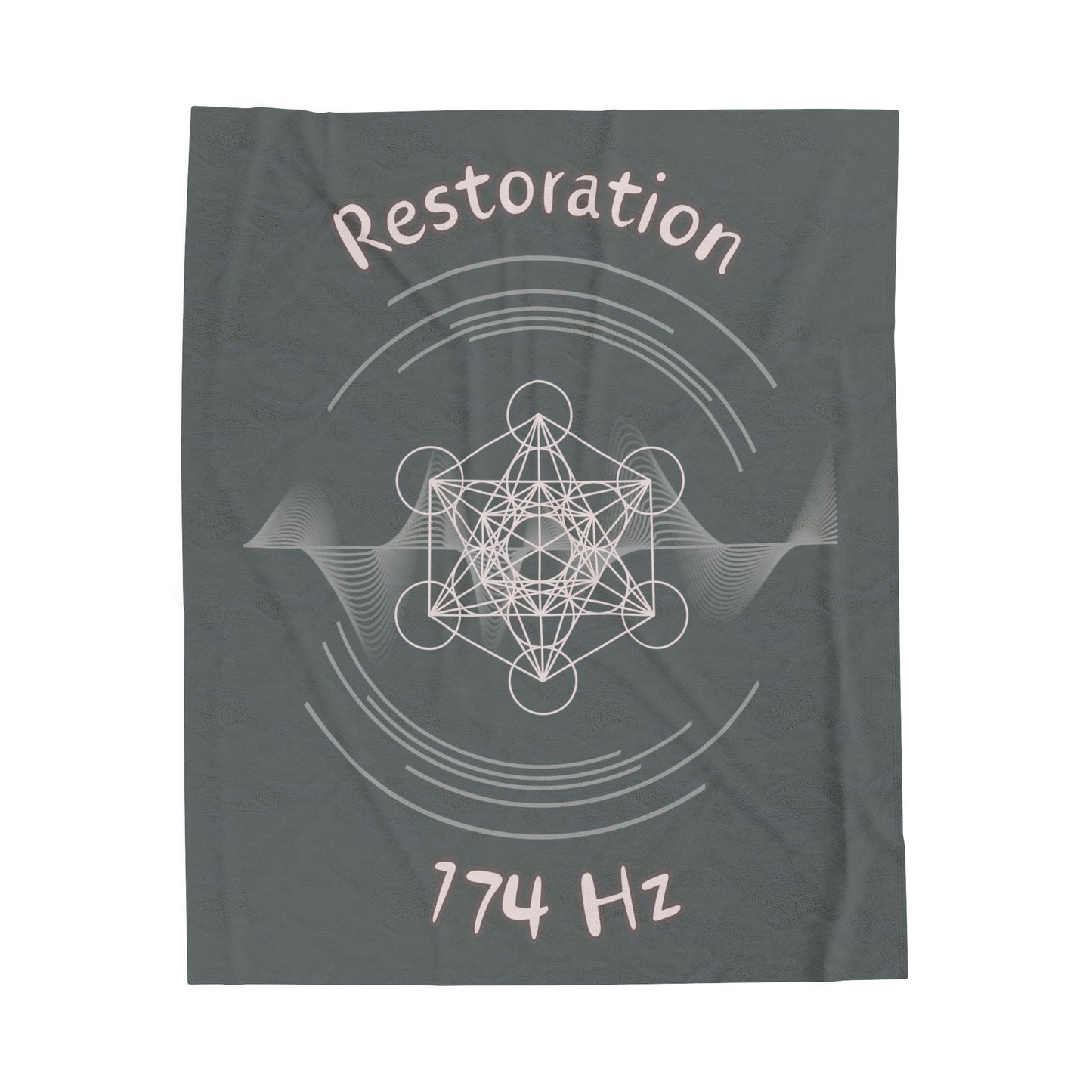 174 Hz Restoration (W1) Velveteen Plush Blanket