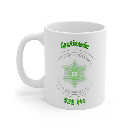 528 Hz Gratitude (C1) Mug (Original Series - Crystal)