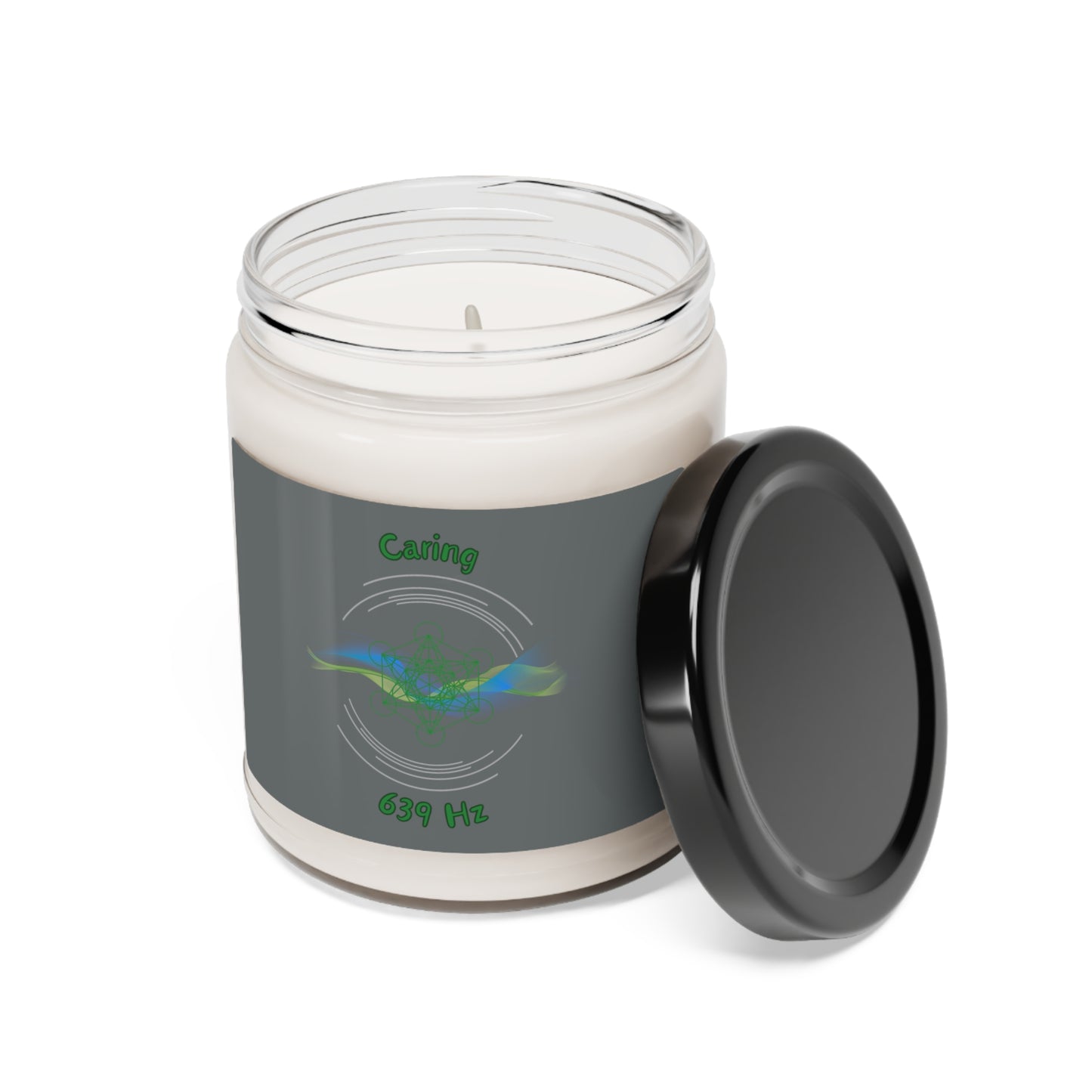 639 Hz Caring (W1) Scented Soy Candle, 9oz