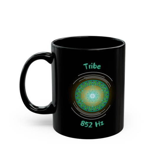 852 Hz Tribe (O1) Black Mug