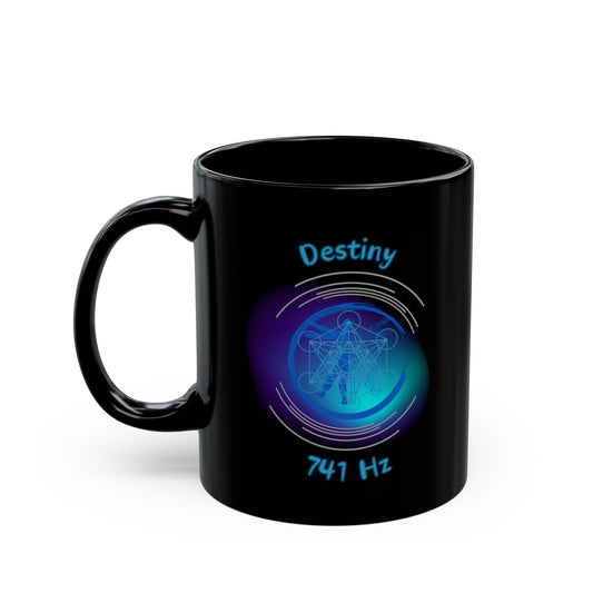 741 Hz Destiny (O1) Black Mug