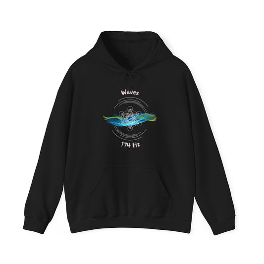 174 Hz Waves (W1) Hoodie