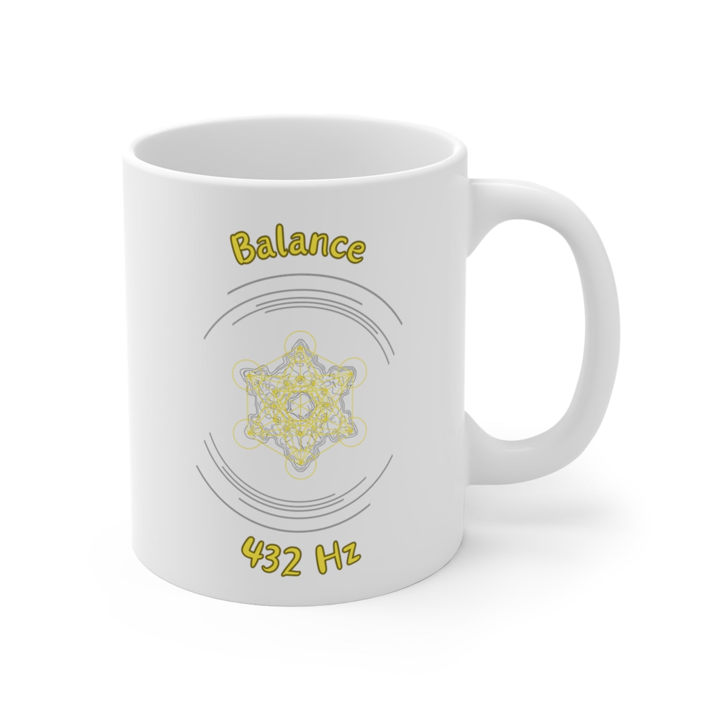 432 Hz Balance (C1) Mug  (Original Series - Crystal)