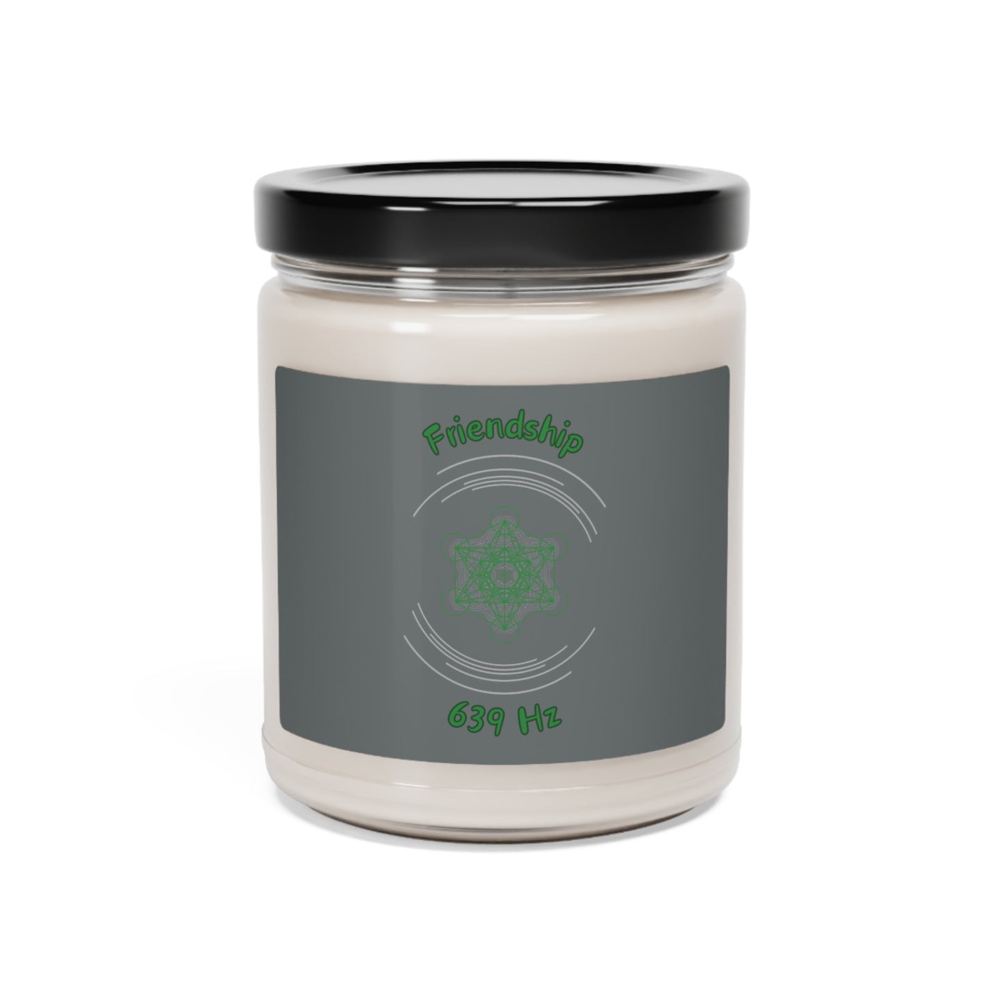 639 Hz Friendship (C1) Scented Soy Candle, 9oz (Original Series - Crystal)