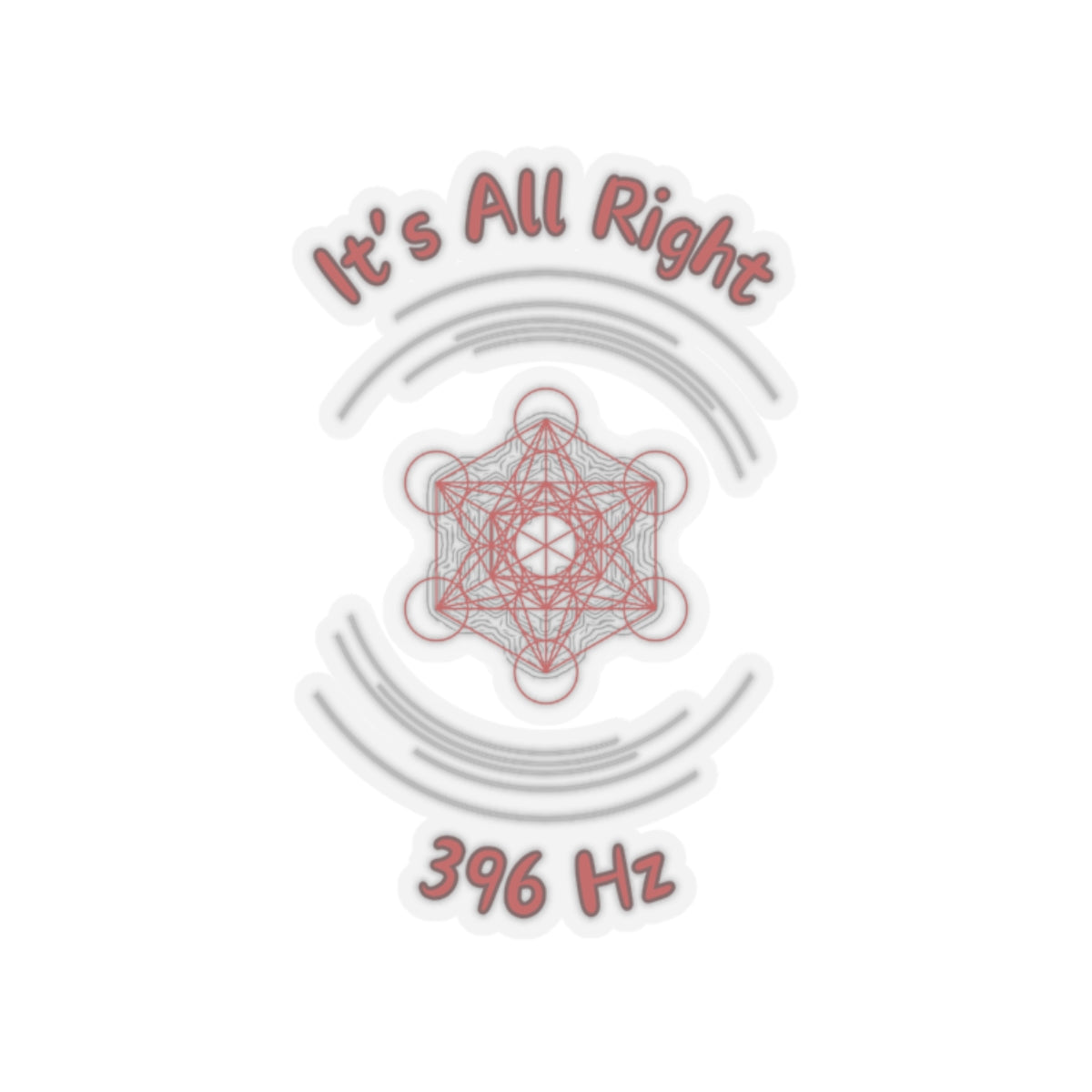 396 Hz It's All Right (C1) Stickers (Original Series - Crystal)