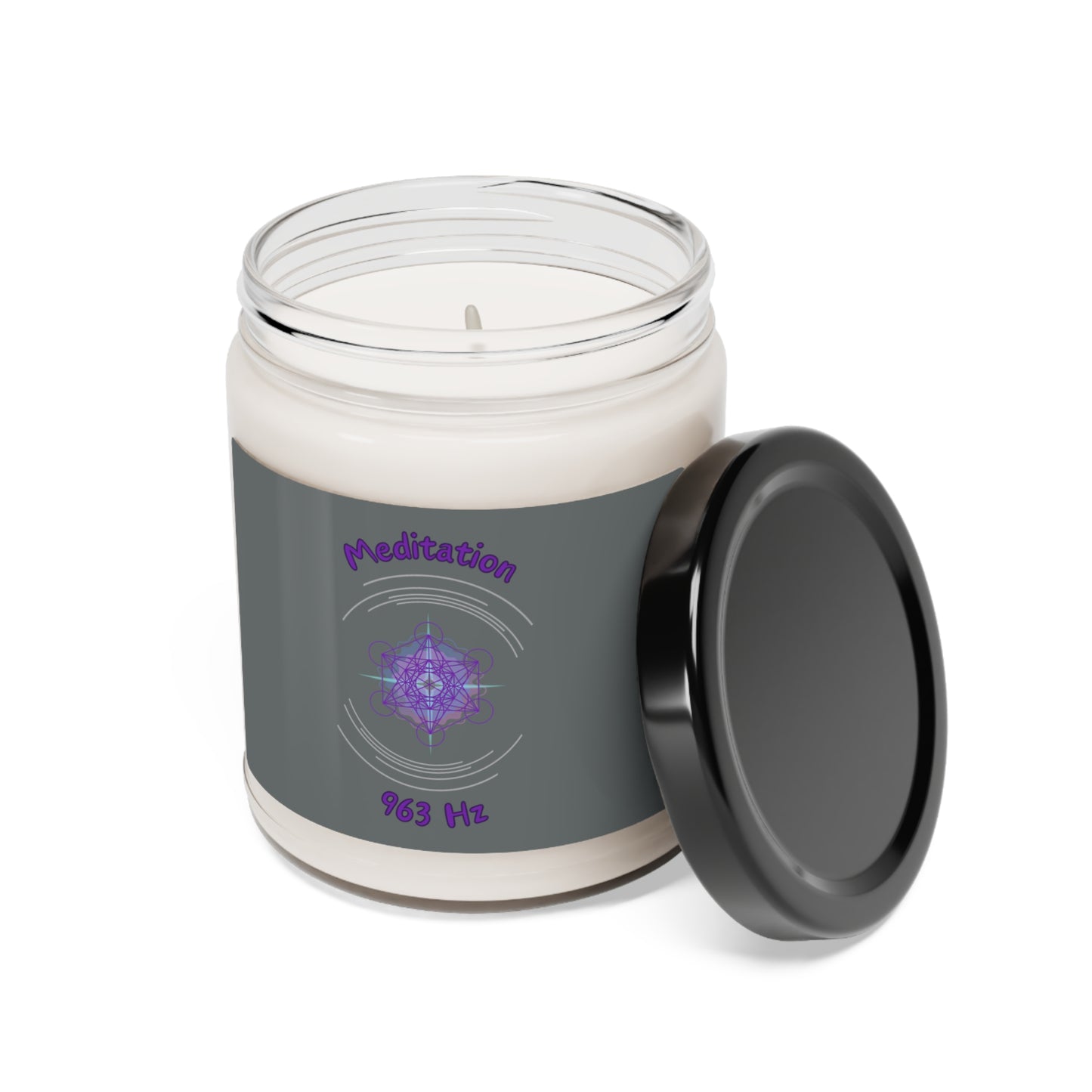 963 Hz Meditation (O1) Scented Soy Candle, 9oz