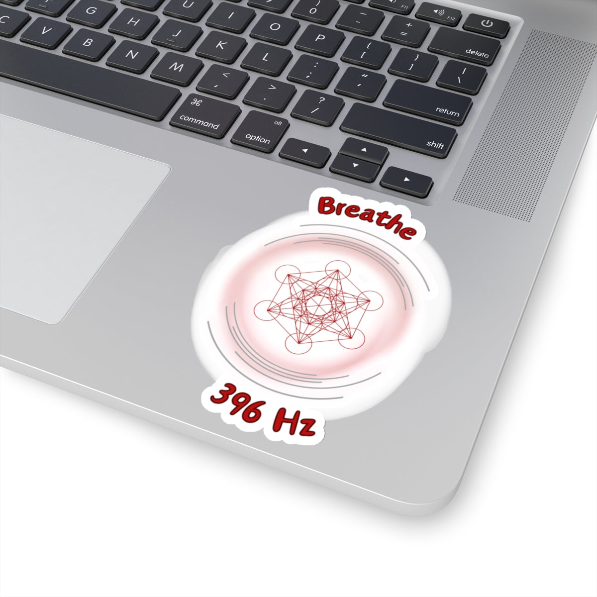 396 Hz Breathe (O1) Stickers