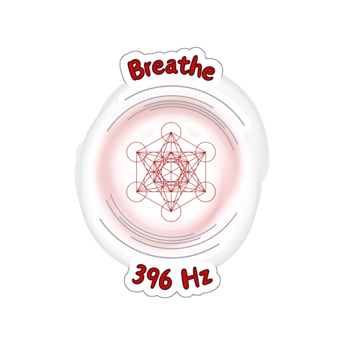 396 Hz Breathe (O1) Stickers