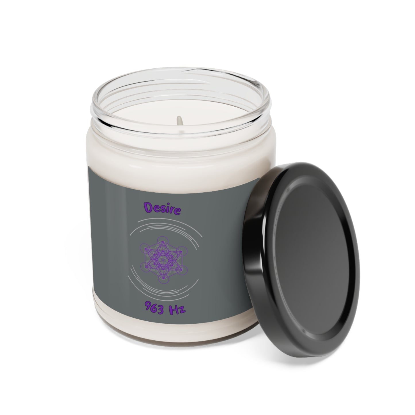 963 Hz Desire (C1) Scented Soy Candle, 9oz (Original Series - Crystal)