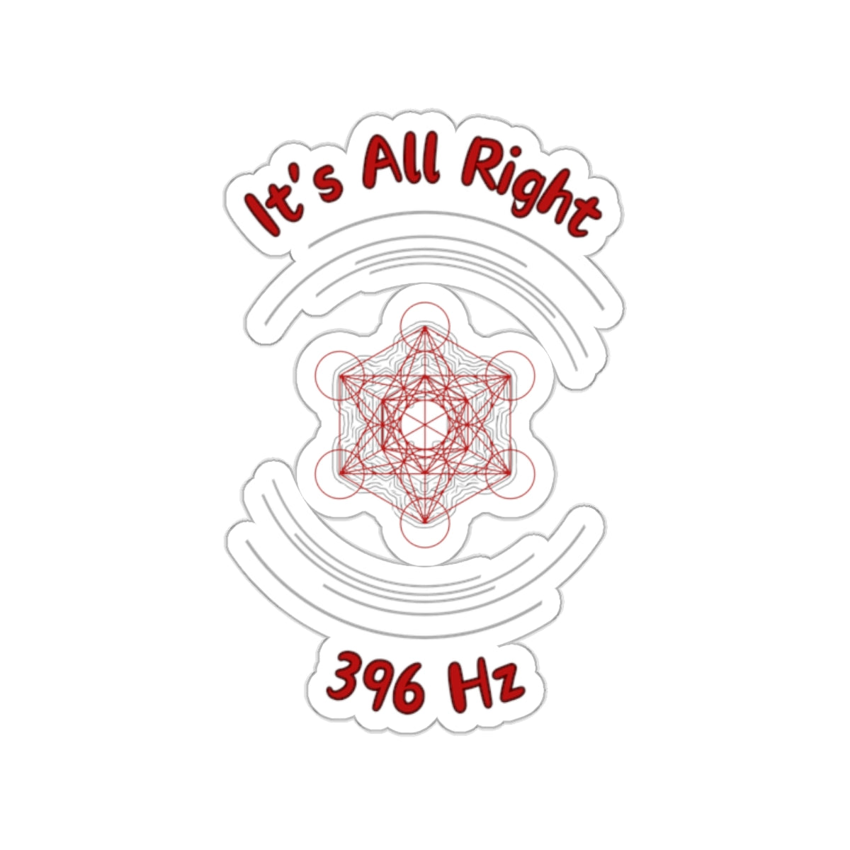 396 Hz It's All Right (C1) Stickers (Original Series - Crystal)