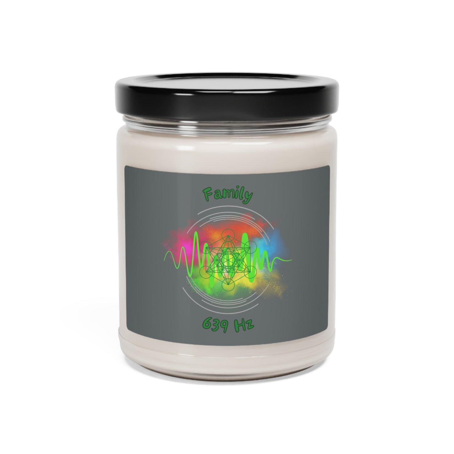 639 Hz Family (W1) Scented Soy Candle, 9oz