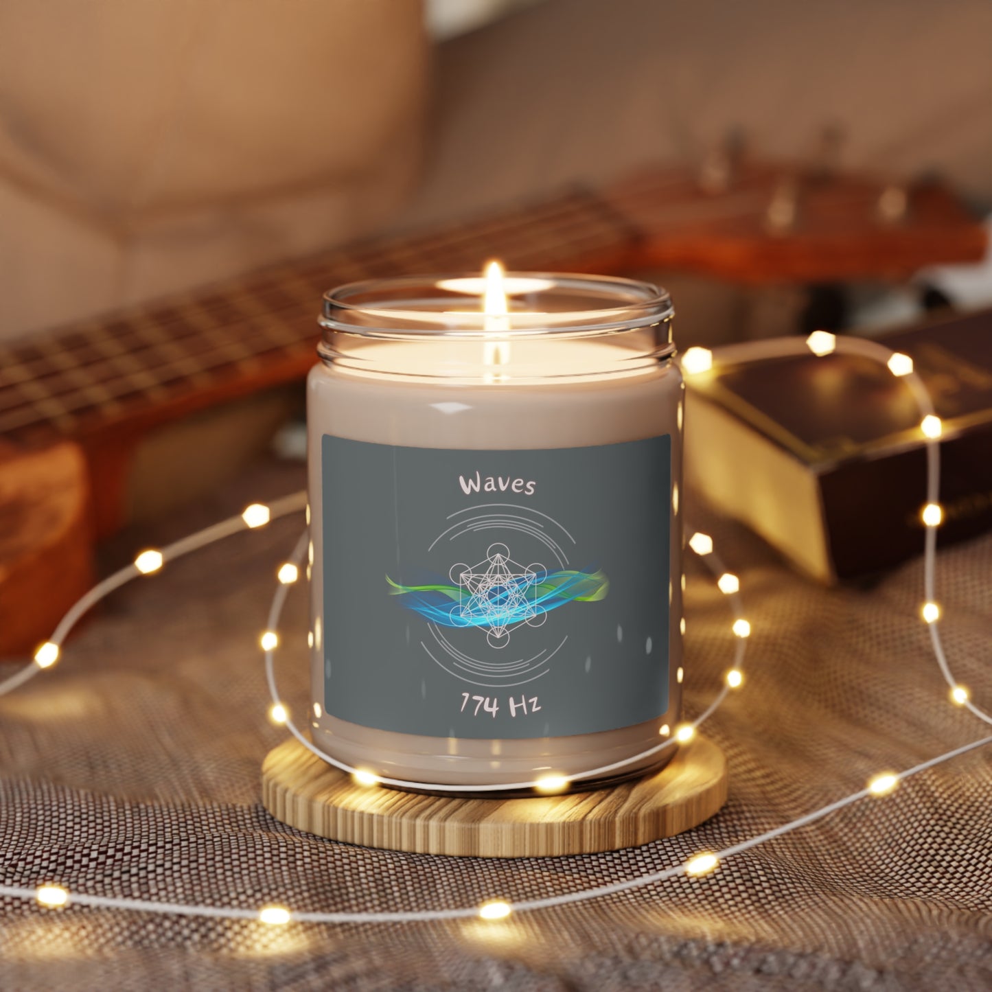 174 Hz Waves (W1) Scented Soy Candle, 9oz