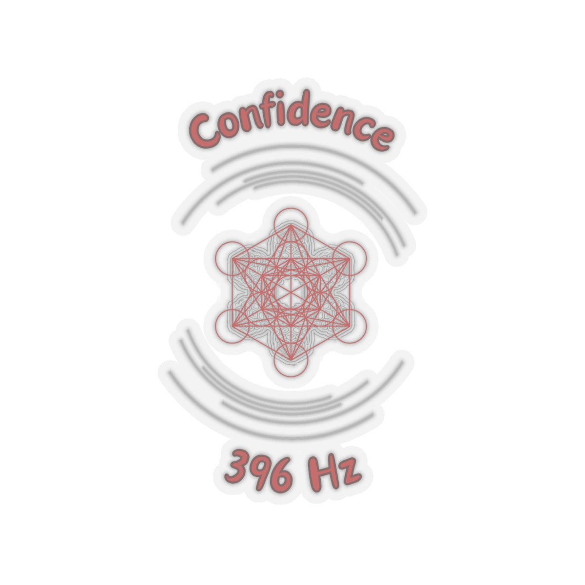 396 Hz Confidence (C1) Stickers (Original Series - Crystal)