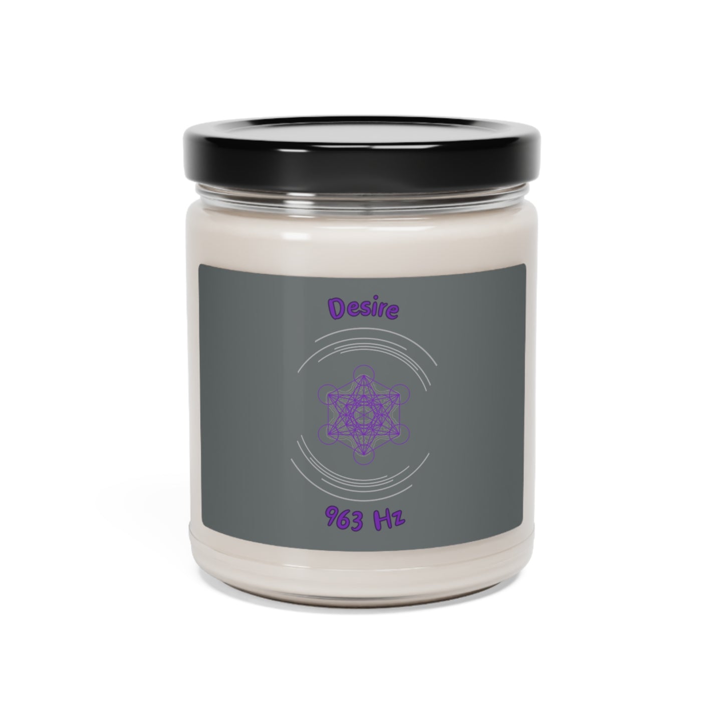 963 Hz Desire (C1) Scented Soy Candle, 9oz (Original Series - Crystal)