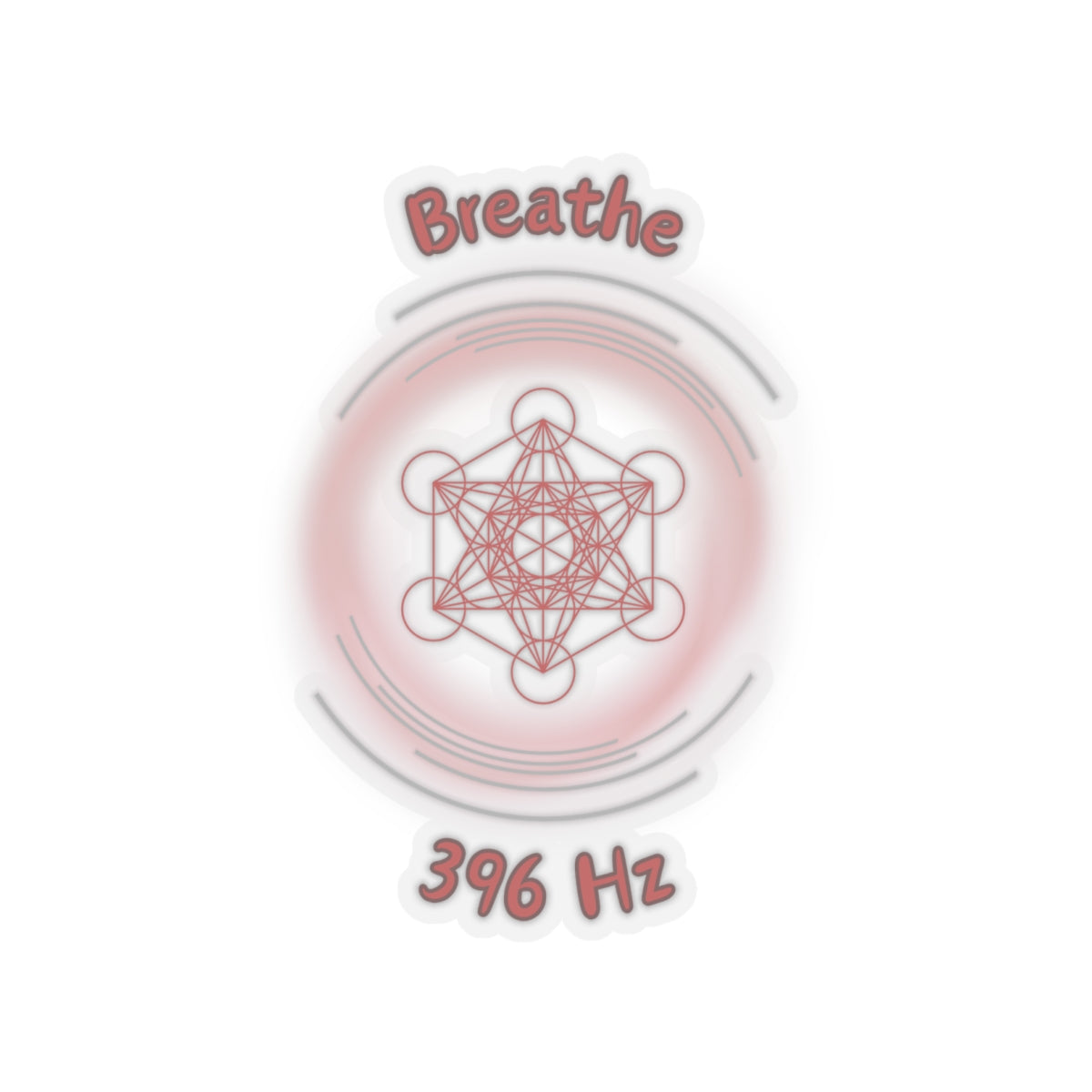 396 Hz Breathe (O1) Stickers