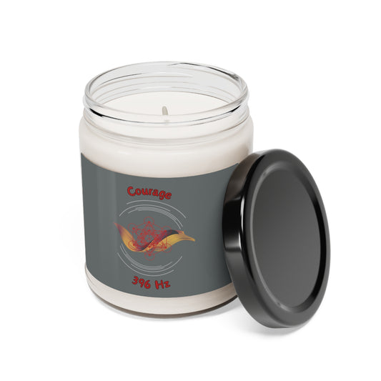 396 Hz Courage (W1) Scented Soy Candle, 9oz