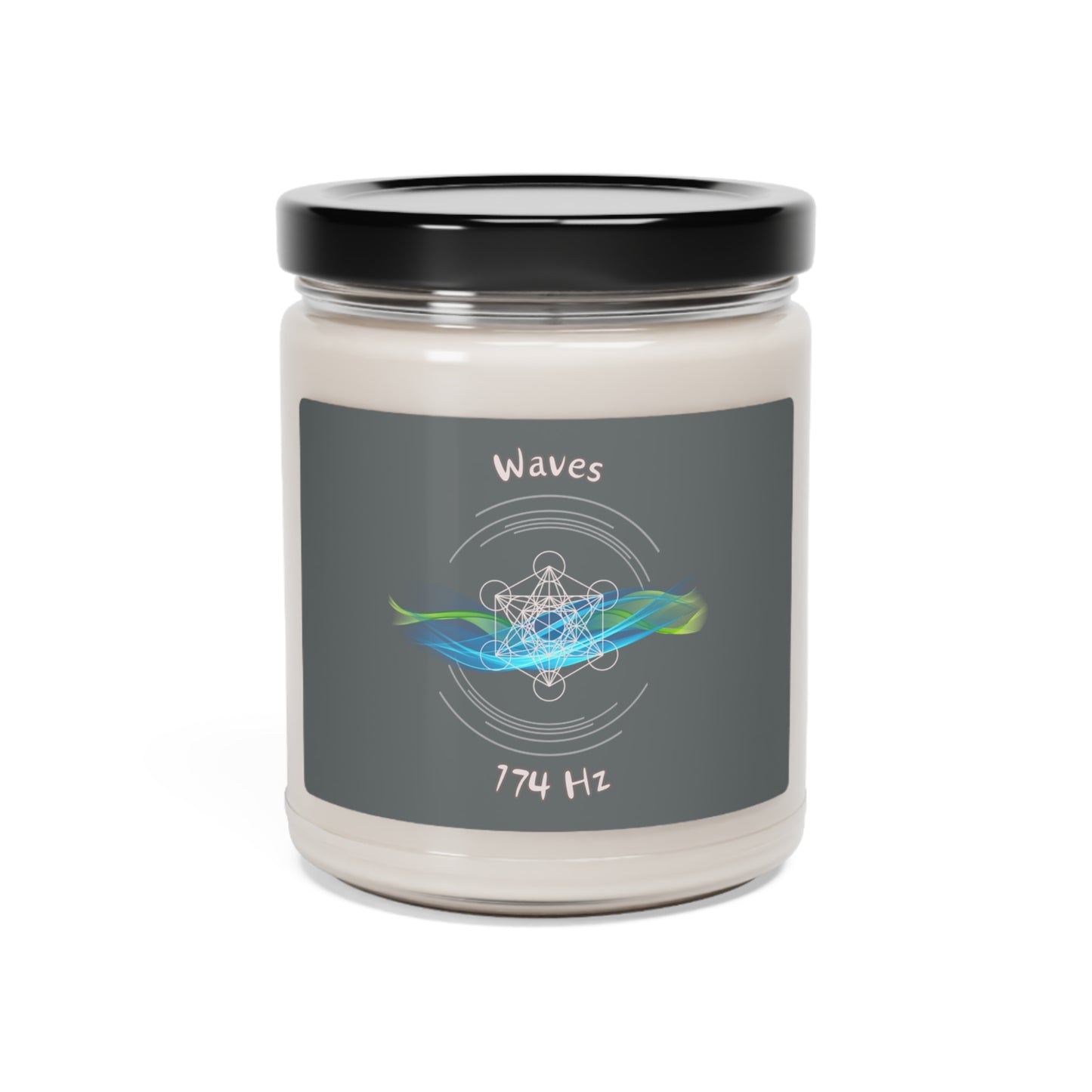 174 Hz Waves (W1) Scented Soy Candle, 9oz