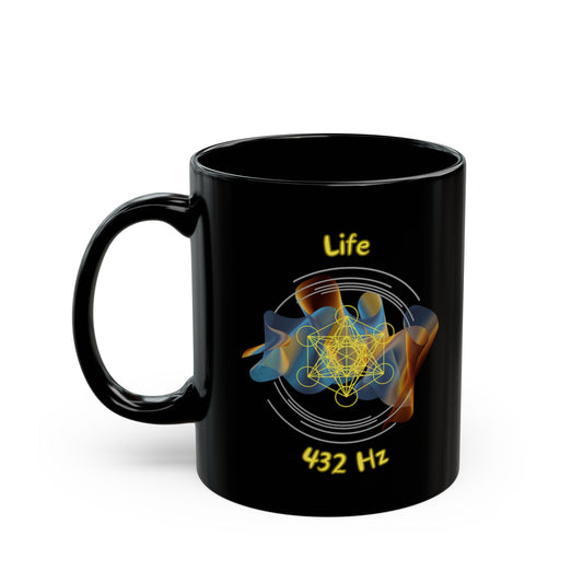 432 Hz Life (W1) Black Mug