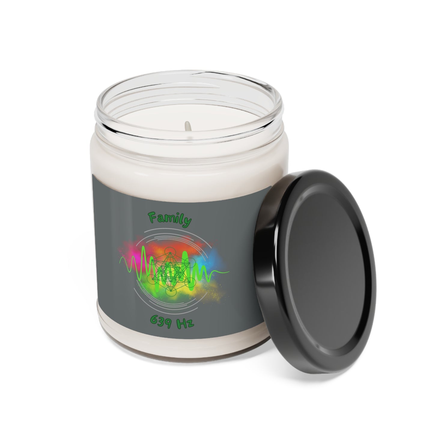 639 Hz Family (W1) Scented Soy Candle, 9oz