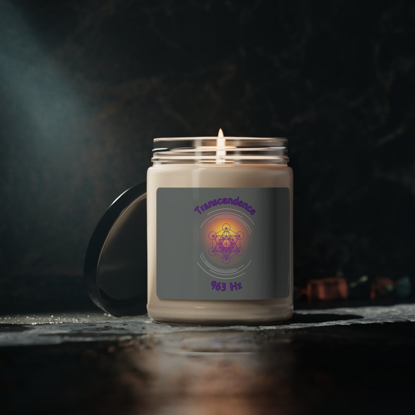 963 Hz Transcendence (O1) Scented Soy Candle, 9oz