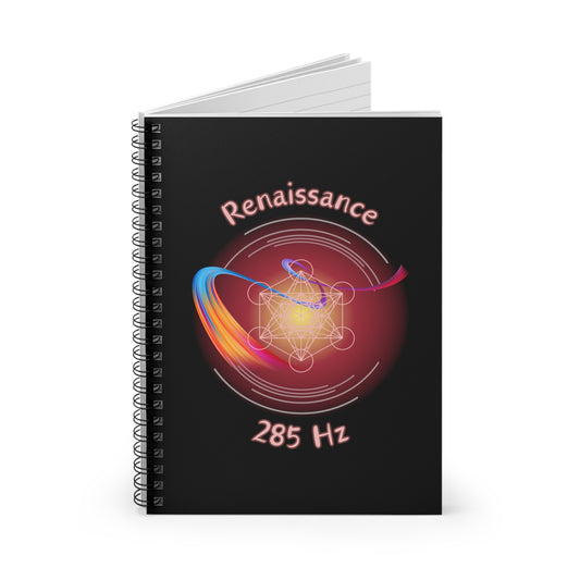 285 Hz Renaissance (W1) Spiral Notebook (Journal) - Ruled Line