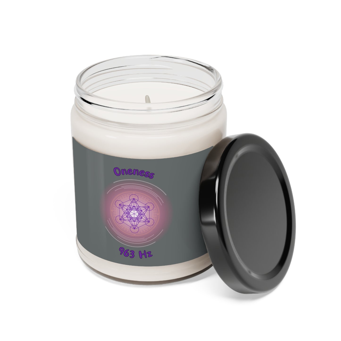 963 Hz Oneness (O1) Scented Soy Candle, 9oz