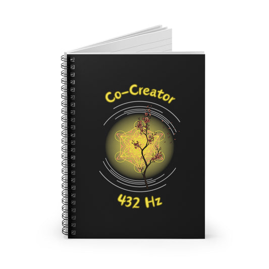 432 Hz Co-Creator (O4) Spiral Notebook (Journal) - Ruled Line