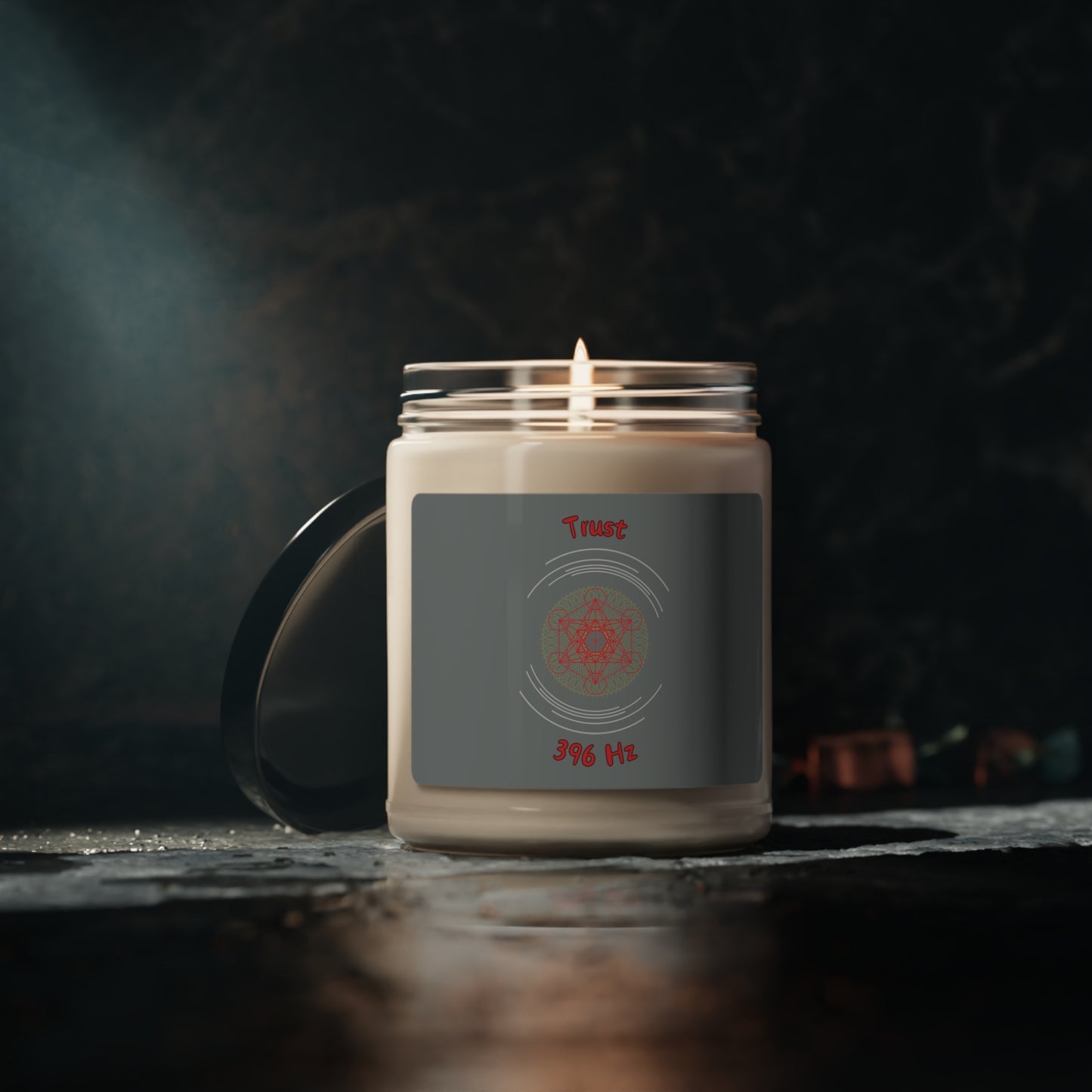 396 Hz Trust (O1) Scented Soy Candle, 9oz