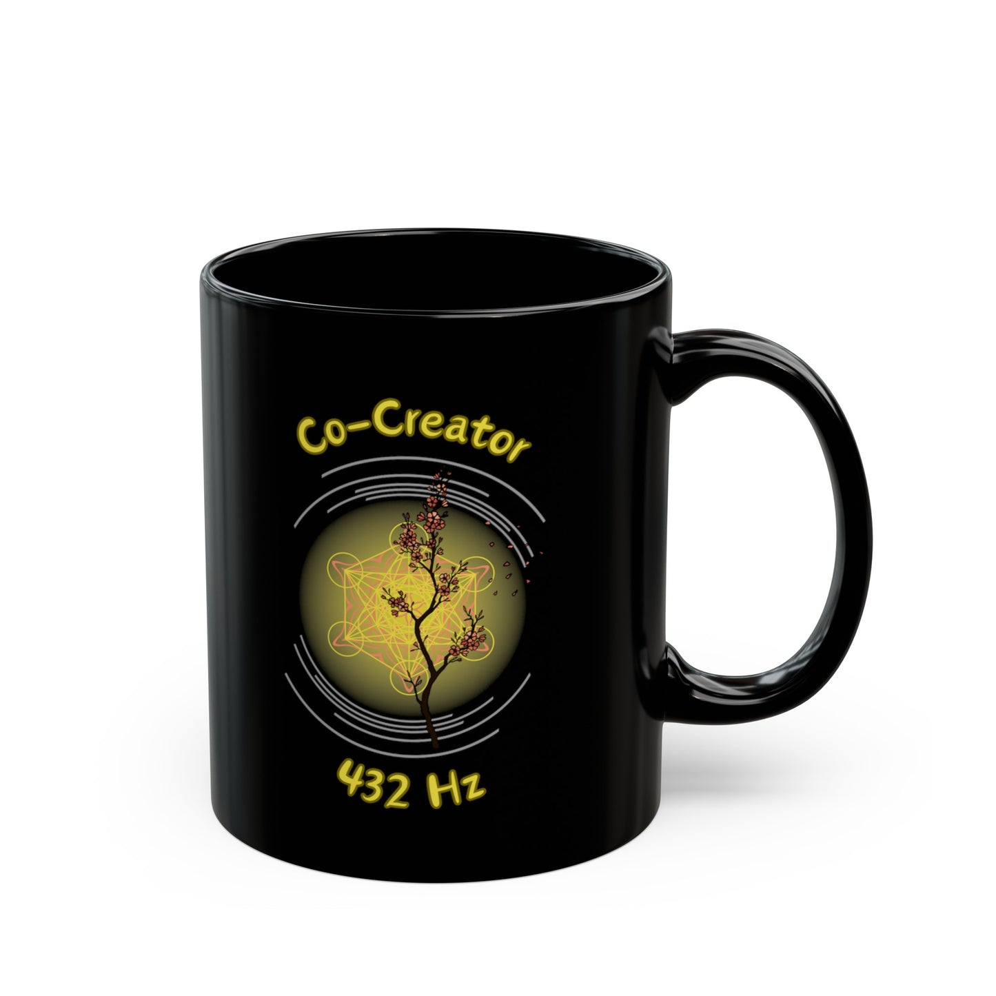 432 Hz Co-Creator (O4) Black Mug