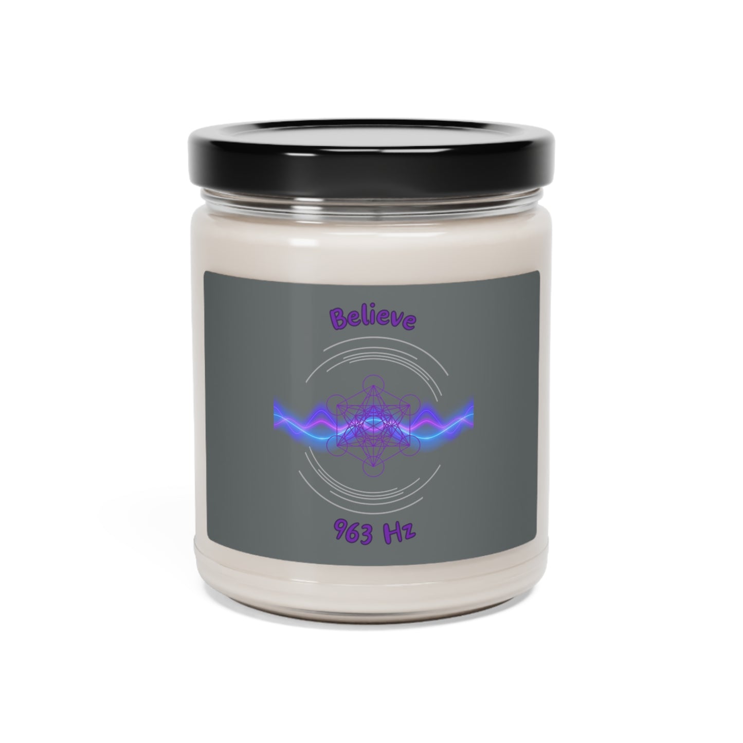 963 Hz Believe (W1) Scented Soy Candle, 9oz