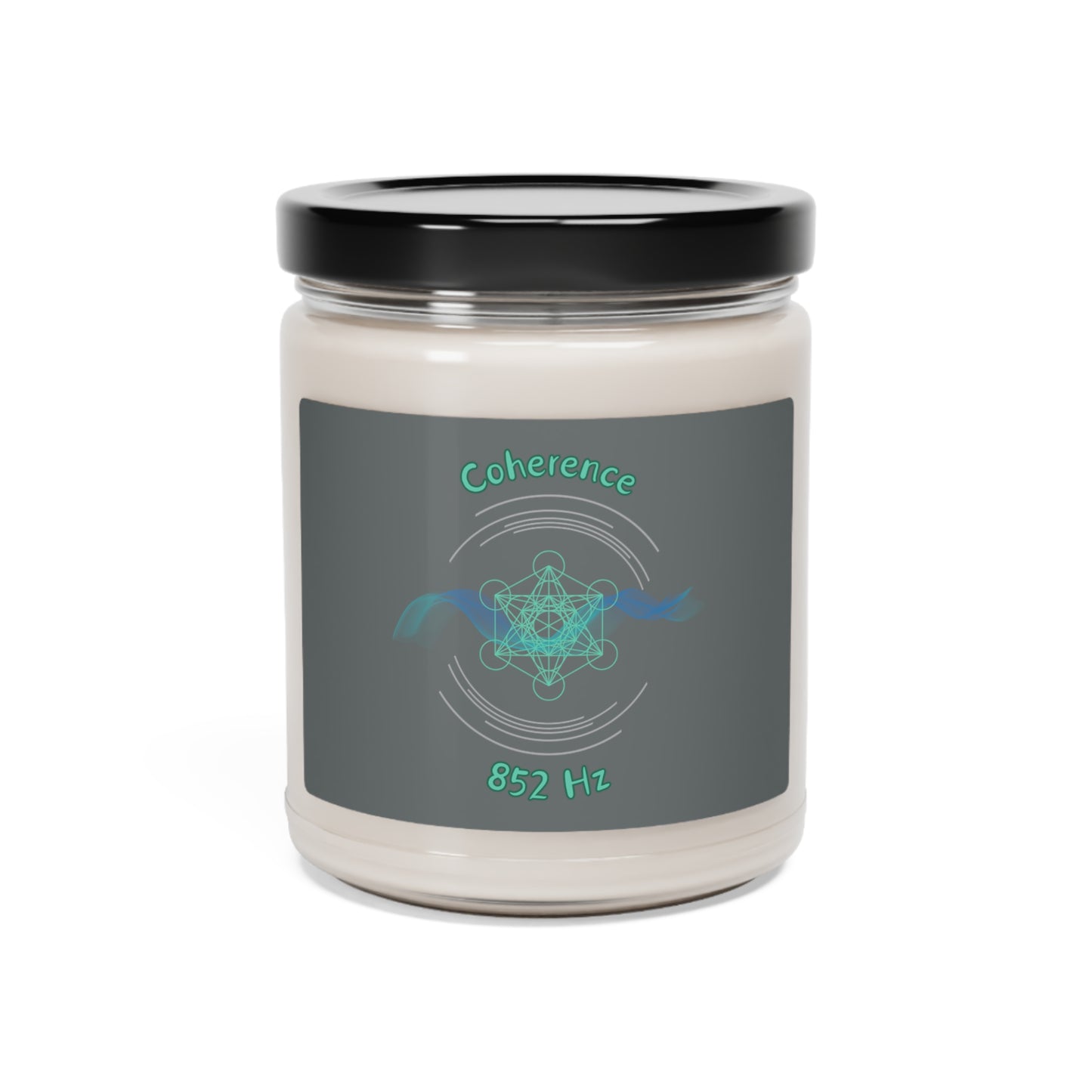 852 Hz Coherence (W1) Scented Soy Candle, 9oz