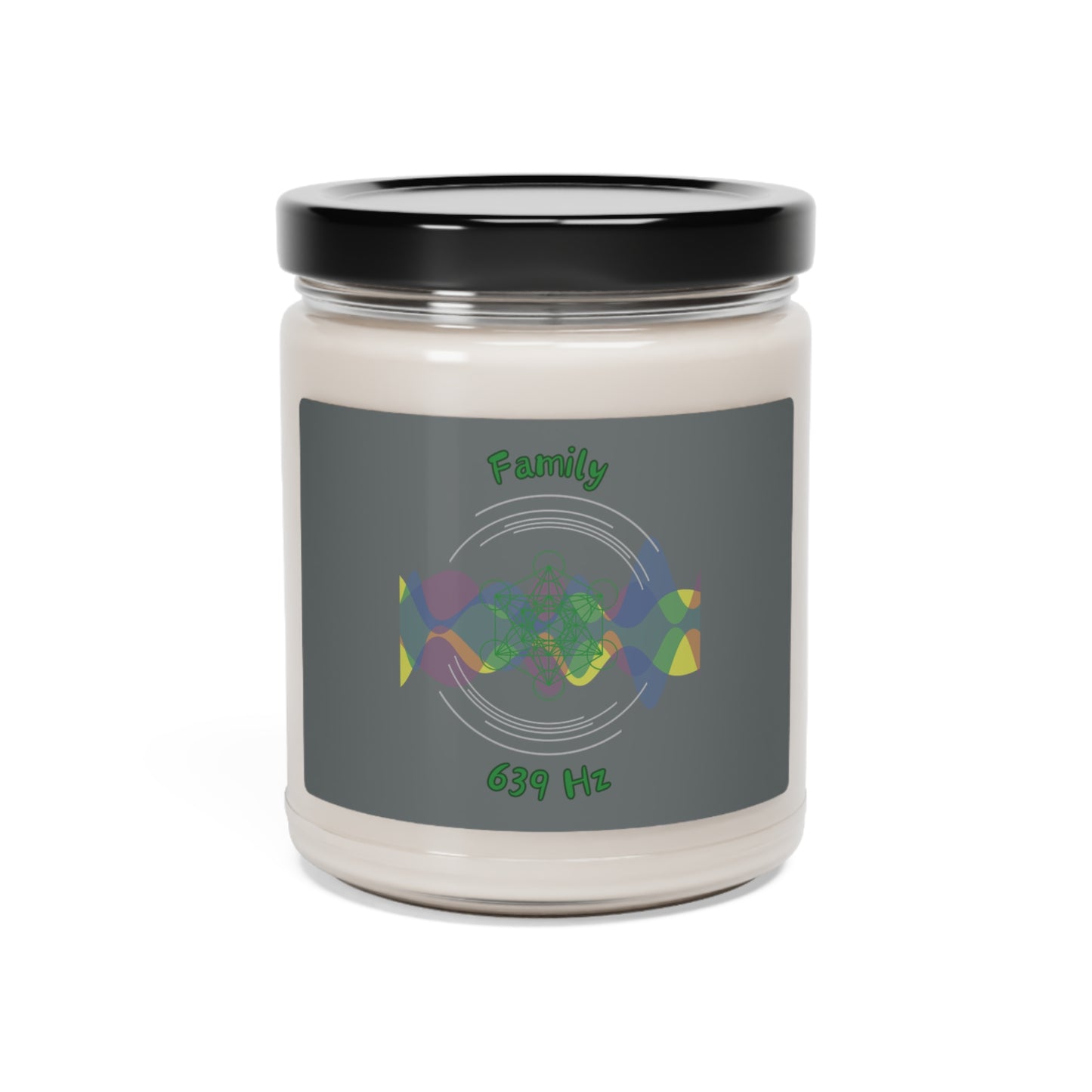 639 Hz Family (W2) Scented Soy Candle, 9oz