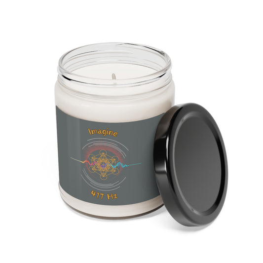 417 Hz Imagine (W1) Scented Soy Candle, 9oz