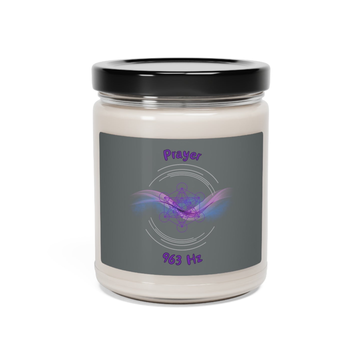 963 Hz Prayer (W1) Scented Soy Candle, 9oz