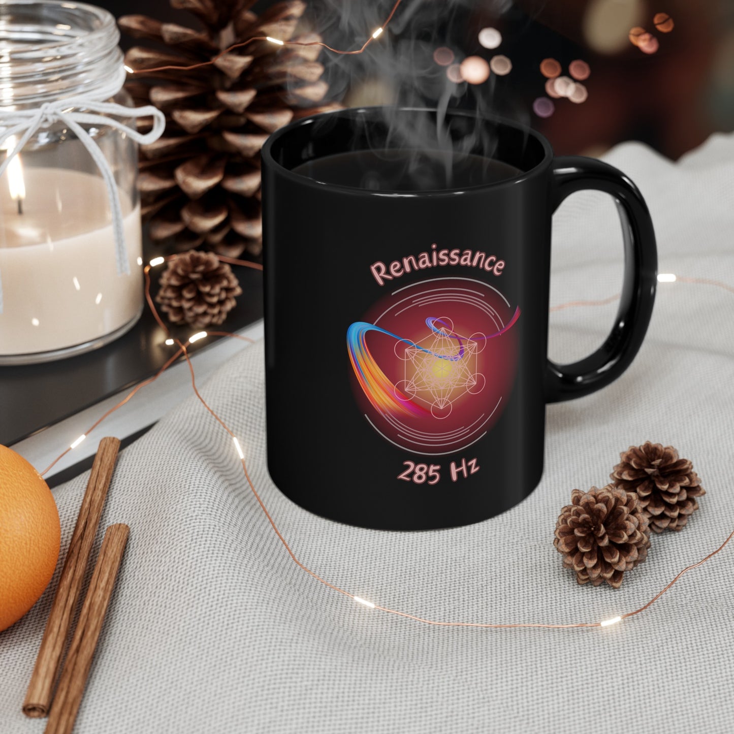 285 Hz Renaissance (W1) Black Mug