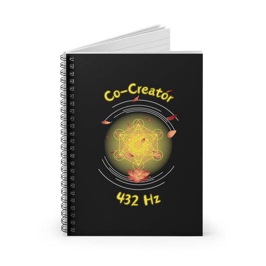 432 Hz Co-Creator (O3) Spiral Notebook (Journal) - Ruled Line