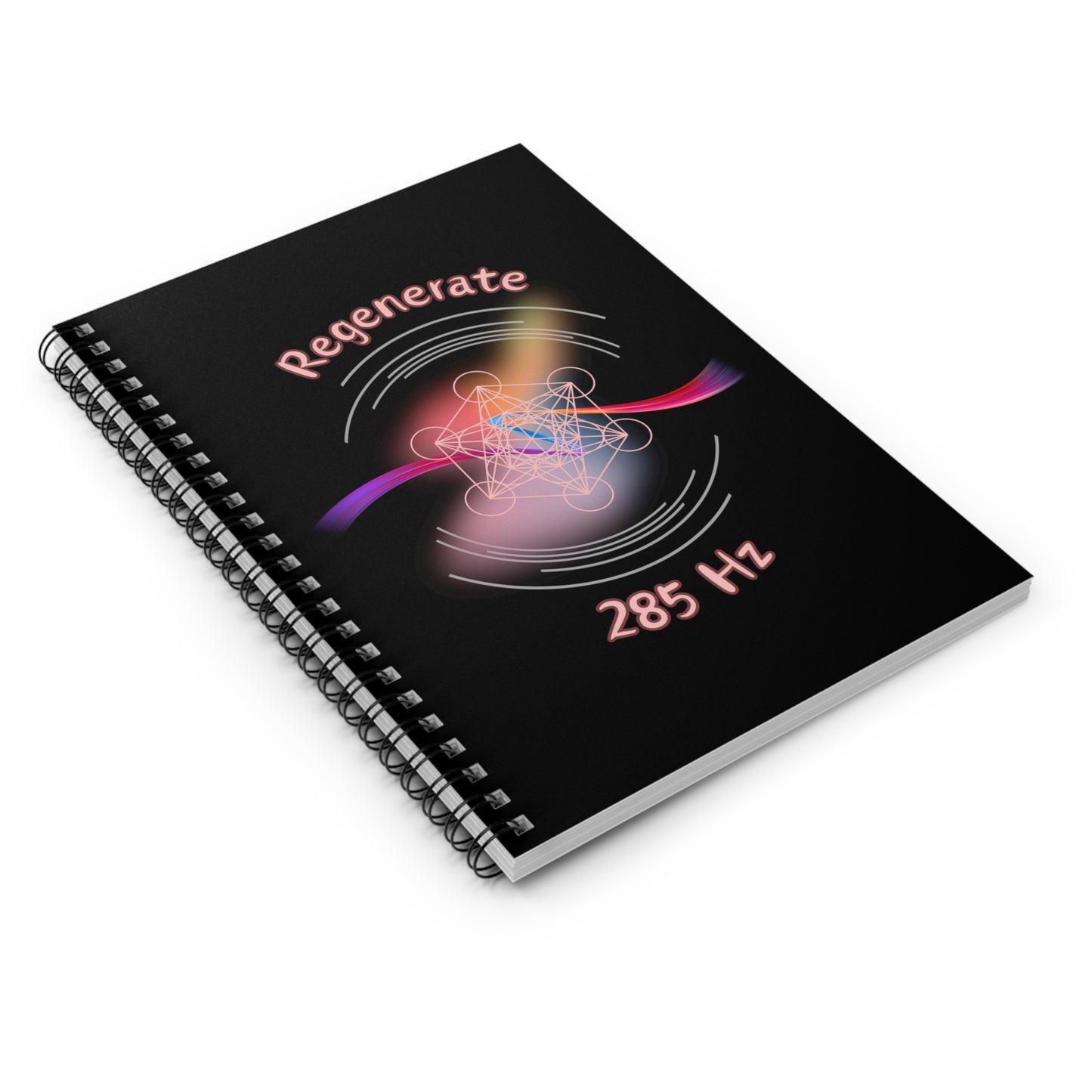 285 Hz Regenerate (W1) Spiral Notebook (Journal) - Ruled Line