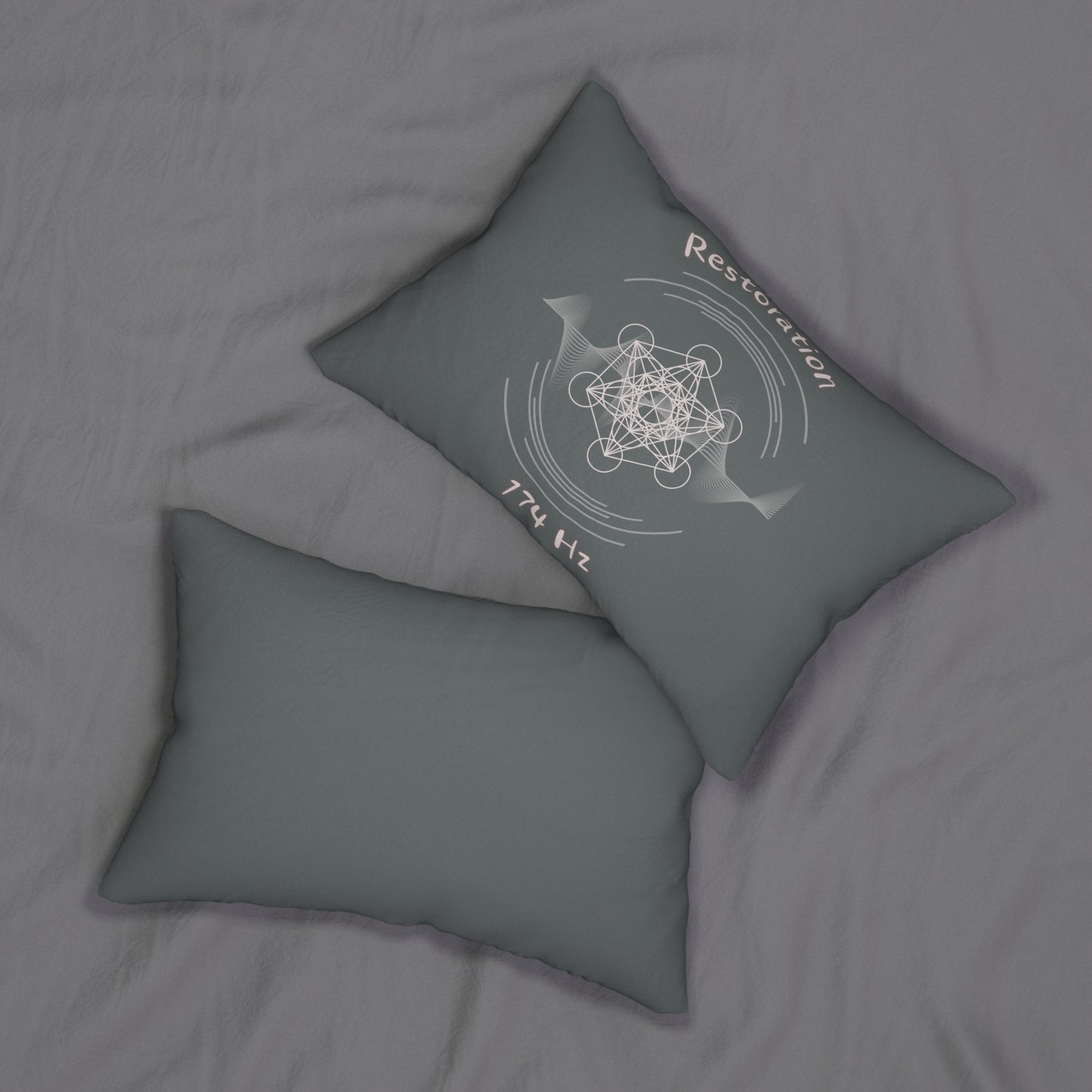 174 Hz Restoration (W1) Spun Polyester Lumbar Pillow