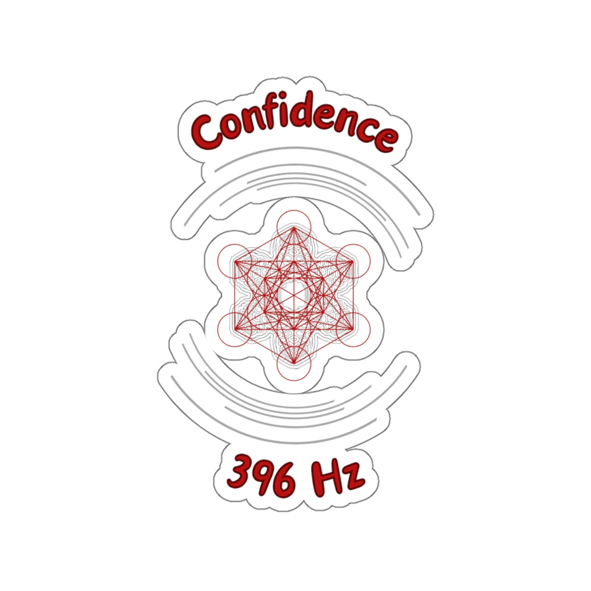 396 Hz Confidence (C1) Stickers (Original Series - Crystal)