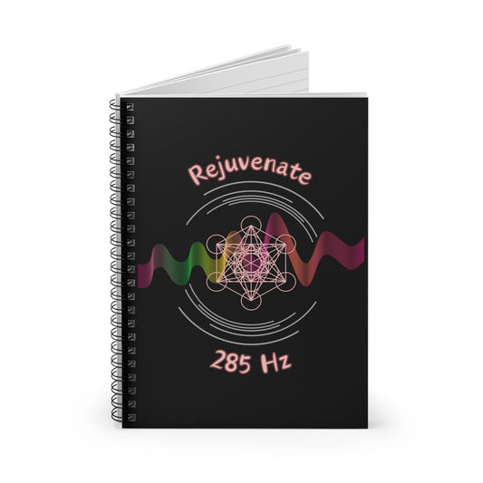 285 Hz Rejuvenate (W1) Spiral Notebook (Journal) - Ruled Line