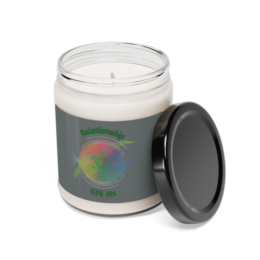 639 Hz Relationship (W1) Scented Soy Candle, 9oz