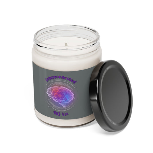 963 Hz Interconnected (O1) Scented Soy Candle, 9oz