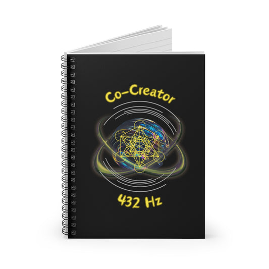 432 Hz Co-Creator (O1) Spiral Notebook (Journal) - Ruled Line