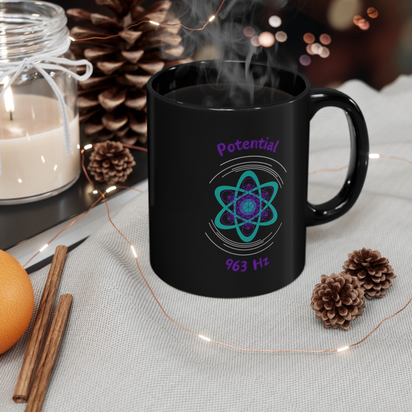 963 Hz Potential (O1)Black Mug