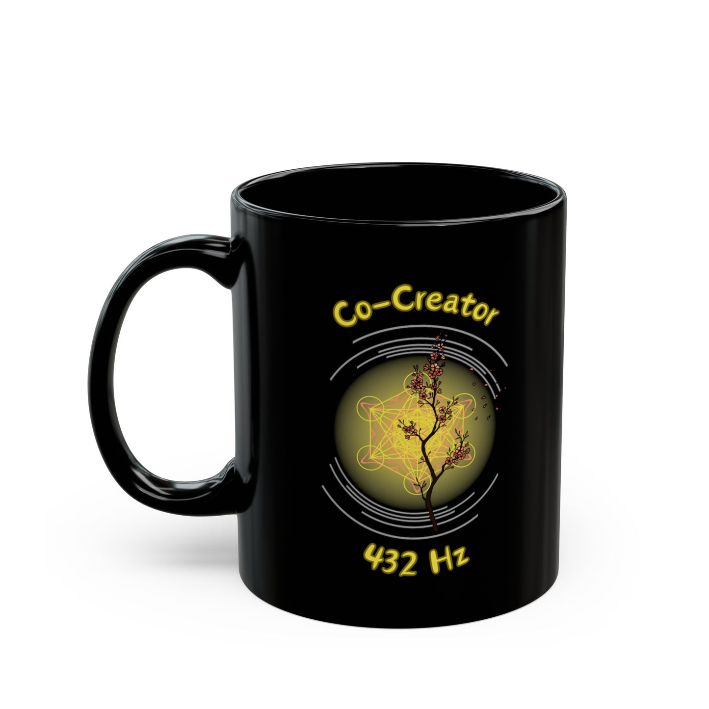 432 Hz Co-Creator (O4) Black Mug