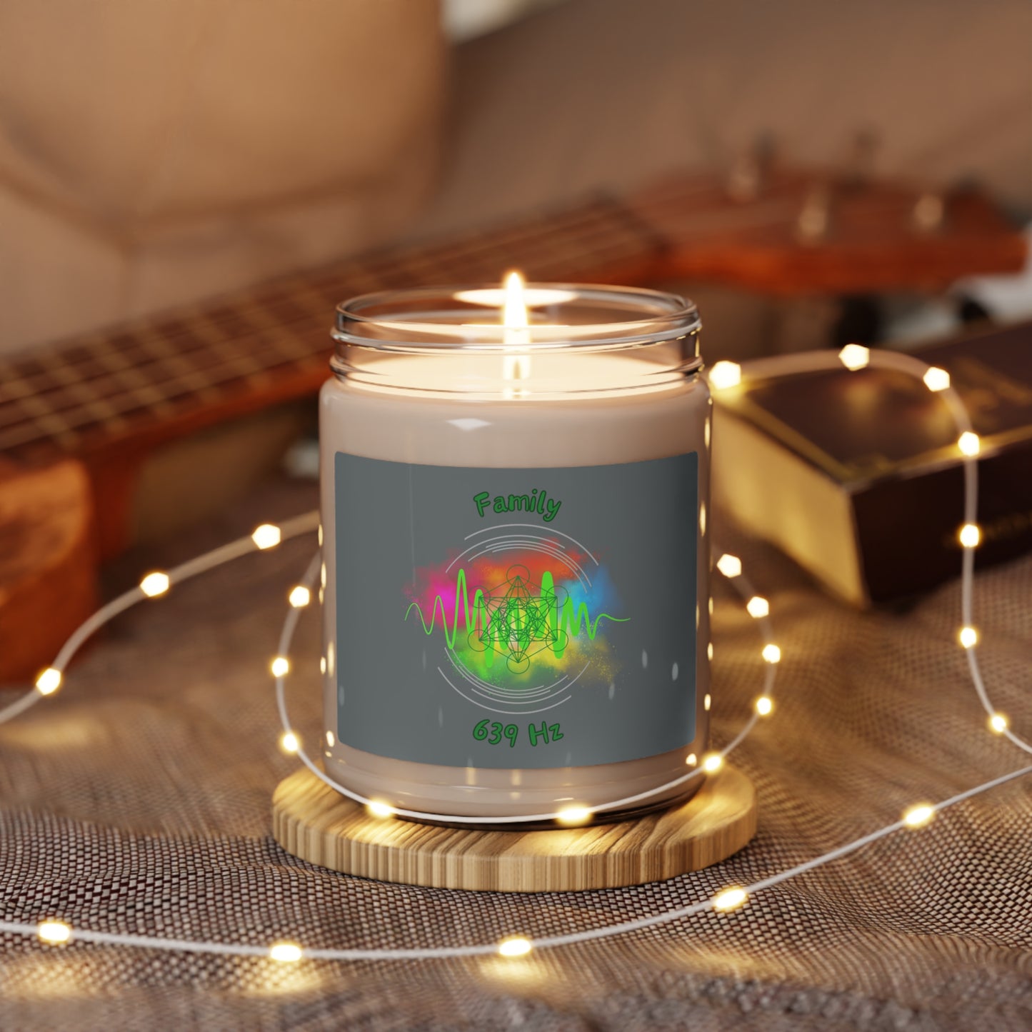 639 Hz Family (W1) Scented Soy Candle, 9oz